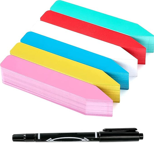 Plastic Plant Labels, 4“ Plant Markers for Outdoor Garden Waterproof, Plant Name Tags, Garden Labels for Outdoor Ground Waterproof, Plant Name Tags, Planting Sticks for Seeds(300 Pcs)