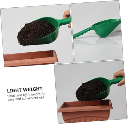 GANAZONO Thickened Gardening Soil Scoop Lightweight Portable Planting Shovel Garden Tool for Potting Soil and Plant Dirt 11.41X3.93X3.14 Inch