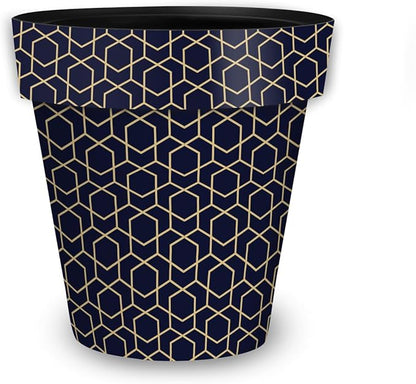 Briarwood Lane Blue Geometric Medium Planter