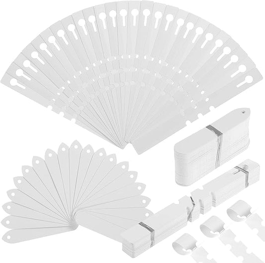 200Pcs Plastic Plant Labels Wrap Around Tree Tags, Adjustable Hanging Plant Tags, Nursery Garden Labels Name for DIY, Identification Stakes