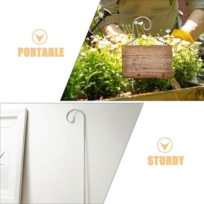 Milisten 10Pcs Heavy Duty Shepherd Hooks for Outdoor Use Portable Plant Label Hangers Simple Installation Garden Markers for Flower Pots and Bonsai for Bird Feeders and Decor
