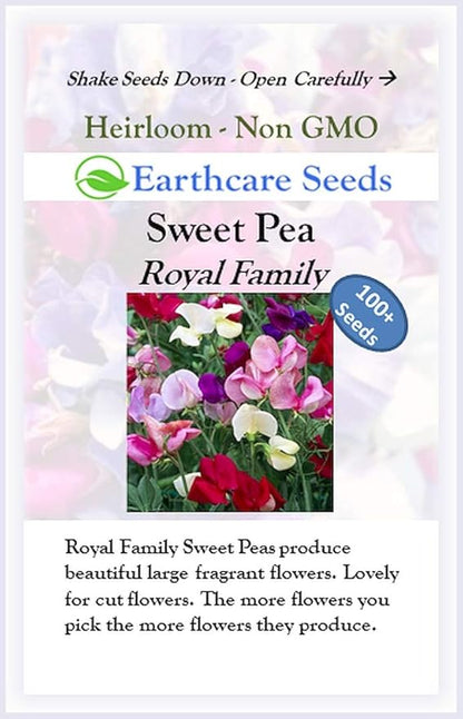 Fragrant Sweet Peas 100 Seeds Royal Family (Lathyrus odoratus)