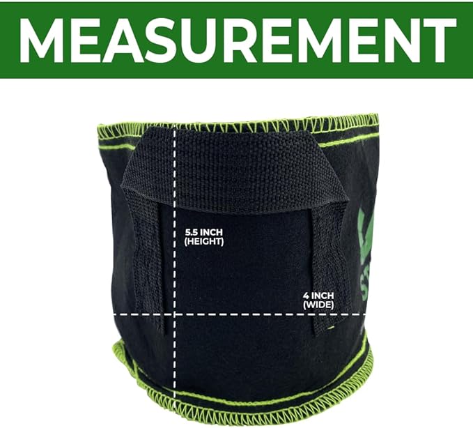 Heavy Duty Grow Bags - 1 Gallon Fabric Pots with Woven Handles - Breathable and Durable Planter Bags for Vegetables, Flowers, and Herbs (10 Pack Bundle)