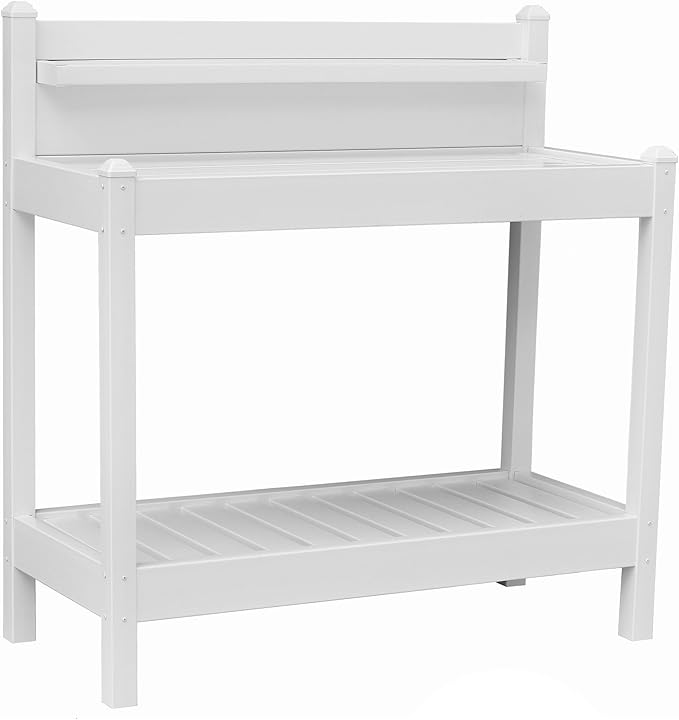 Dura-Trel 11203 Greenfield Potting Bench, White, 49"H