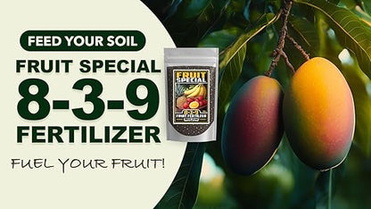 Fertilizer Commercial Grade | Fruit Special 8-3-9 | 3 Pounds | Custom Professional Mix Blend | Macronutrients & Micronutrients | Tropical Fruit Plants & Trees | Flowering Post-Harvest Recovery Formula