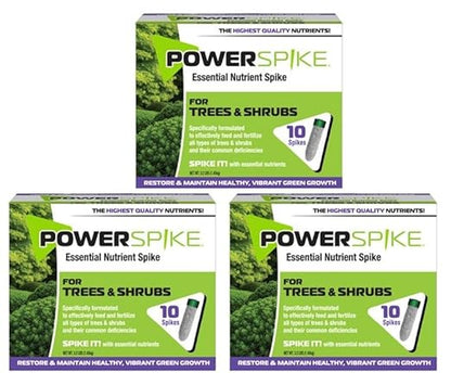 for Trees & Shrubs, Sprint & Fall ferilizer Spike. Formulated to Feed and fertilize All Types of evergreens, Trees & shubs. Packed with Essential nutrients (30)