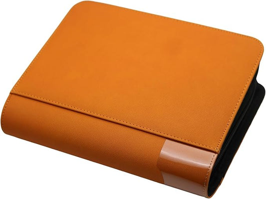 greeting card book organizer,christmas card photo album,birthday card organizer binder,for greeting card box keepsake storage and display,holds 84 cards (orange)