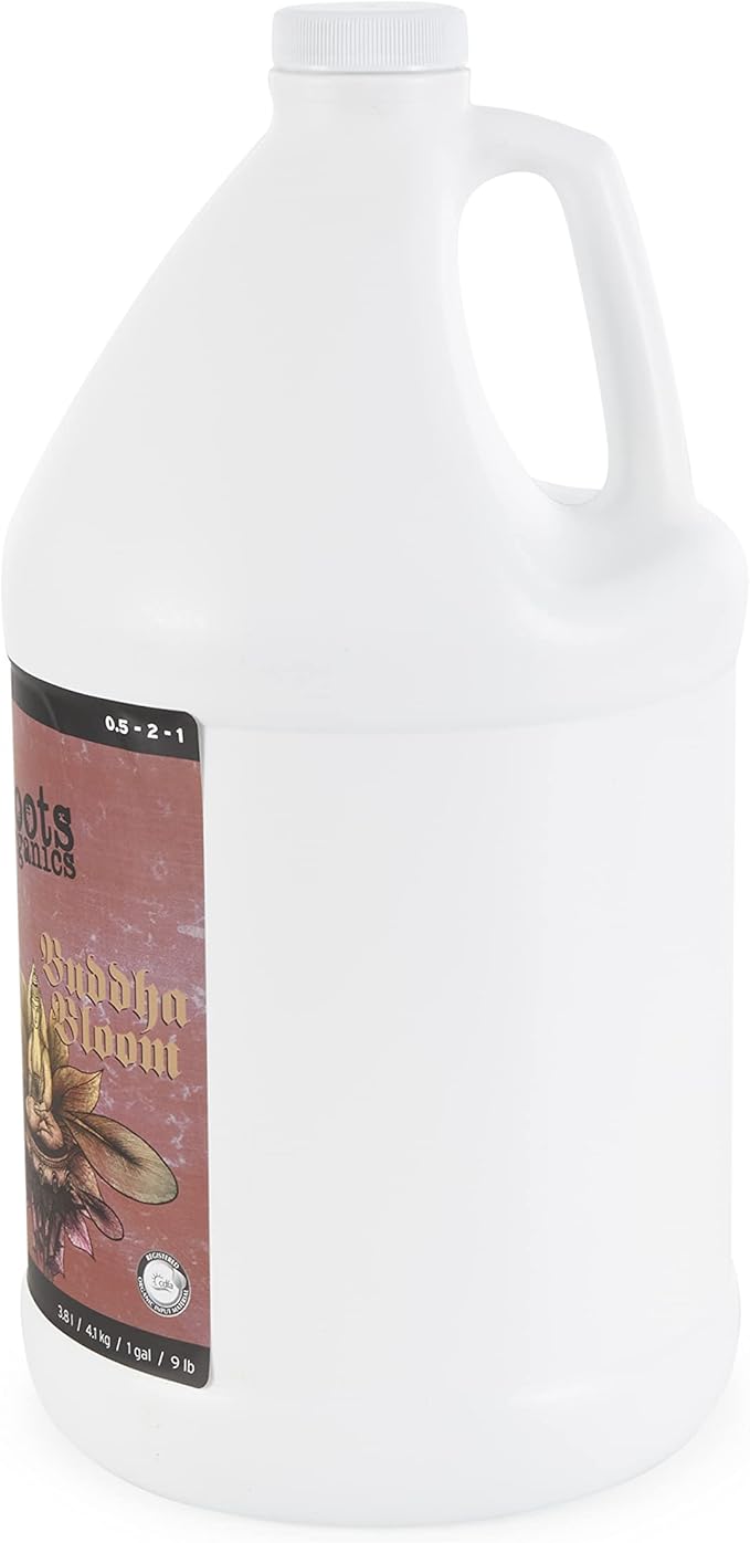 Roots Organics ROBBG Natural Organic Buddha Bloom Plant Fertilizer for Indoor Outdoor Container Plants and Hydroponics, 1 Gallon