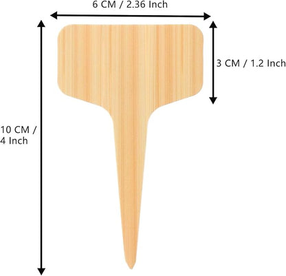 180 Pcs Plant Labels Plastic, T-Shape Nursery Pot Garden Patio Label Potted Plants Decorative Sign Tags, for Herbs Flowers Vegetables, with Maker Tool