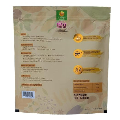 Insect Frass Fertilizer for Soil Amendment, All-Purpose Organic House Plant Food and Fertilizer- Pack of 2