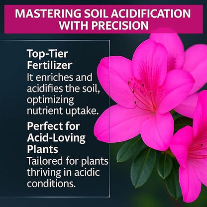 𝐁𝐄𝐒𝐓𝐒𝐄𝐋𝐋𝐄𝐑 Premium 8-4-8 Acidic Fertilizer for Azaleas, Camellias, Hydrangeas, Blueberries, Gardenias, Magnolia Trees, Evergreens and Rhododendrons - Ideal Iron-Rich Plant Food [12 OZ]