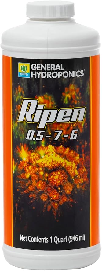 General Hydroponics Ripen, Plant Food, 0.5-7-6, 1 qt.