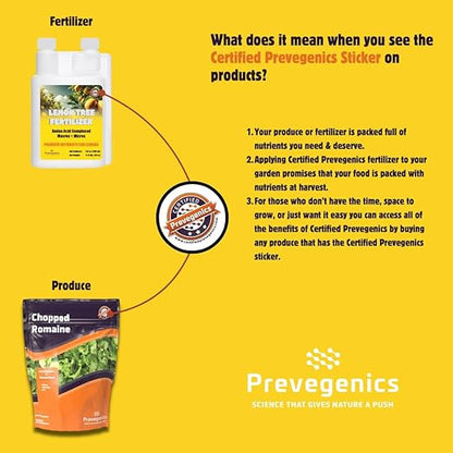Lemon Tree Fertilizer | (8 fl. oz.) | Easy to Use Liquid Fertilizer for Lemons and Citrus Trees | Liquid Plant Food | Contains Amino Acid Complexed Macronutrients & Micronutrients