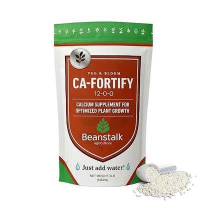 Fortify (12-0-0) – Calcium & Nitrogen Additive for Stronger Stalks and Heavy Bud Support | 100-Day Controlled-Release Formula for Indoor, Outdoor, Hydro, and Soil Grows – 3 Pound