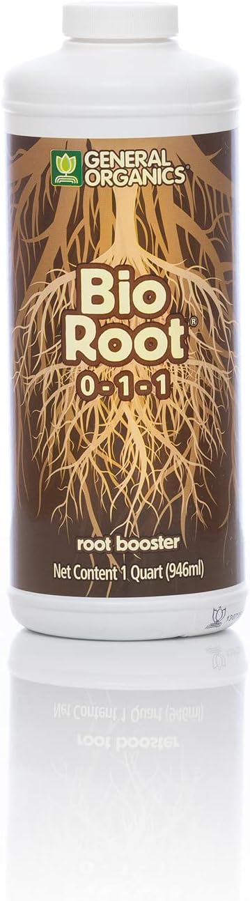 General Hydroponics General Organics BioRoot, Plant Food for the Roots, 0-1-1, 1 qt.