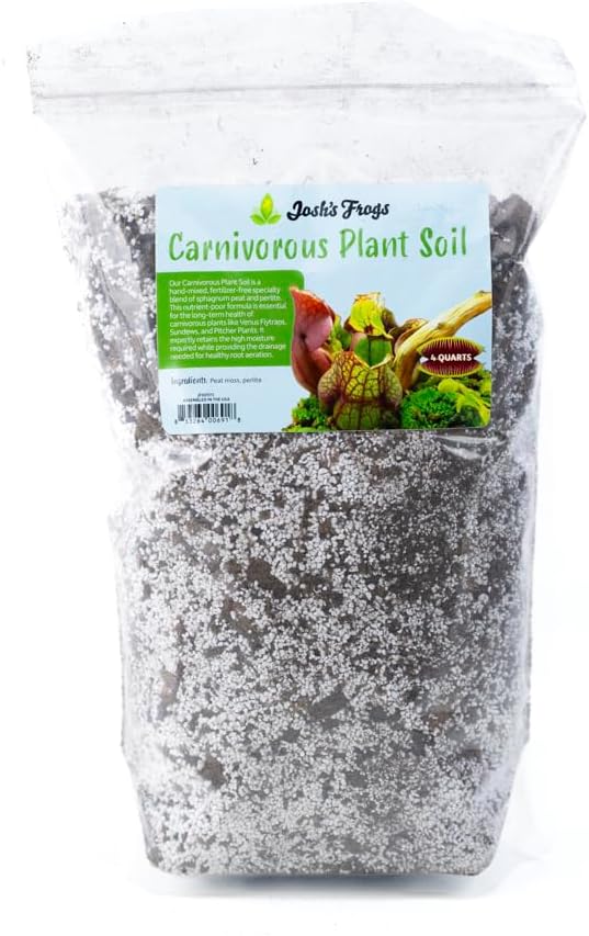 Josh's Frogs Sprig & Stone Carnivorous Plant Soil - Venus Fly Traps/Pitchers/Sundews (4 Quart)