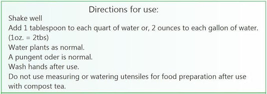 Super Compost Tea_P (16oz - 1 Pint) Natural and Organic for Plant Food Fertilizer and Growth Efficiency.