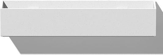 Veradek Forma Series Trough Hanging Planter - Rectangular Planter for Window Sill/Wall Decor | Made from Plastic-Stone Material | Modern Décor for Succulents, Indoor Small Plants