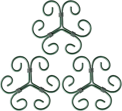 Plant Stem Support Set, 2025 New Reusable Plastic Climbing Plant Support Plant Trellis 3/6 Pcs, Upgrade Climbing Houseplant Support Stakes for Indoor Plants Stem Holder (3, Green)