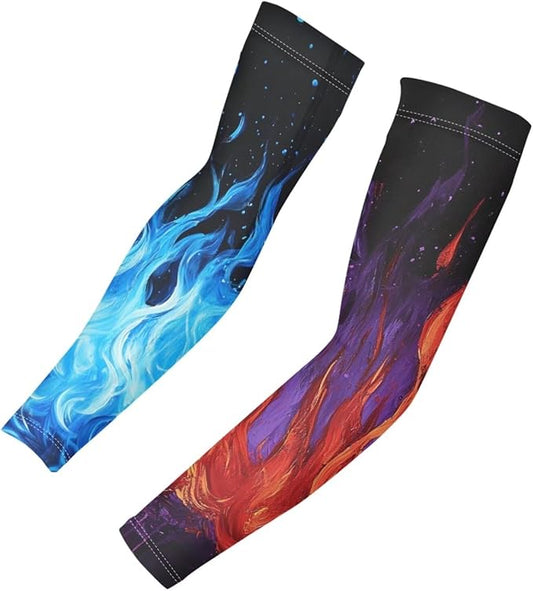Binienty Unisex Arm Sleeves for Driving, Golf, Cycling, Sports, UV Protector Cooling Arm Sleeves Cover