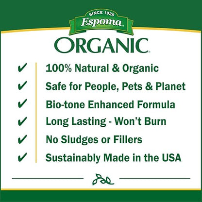 Espoma Organic Garden-Tone 3-4-4 Organic Fertilizer for Cool & Warm Season Vegetables and Herbs. Grow an Abundant Harvest of Nutritious and Flavorful Vegetables – 4 lb. Bag - Pack of 2