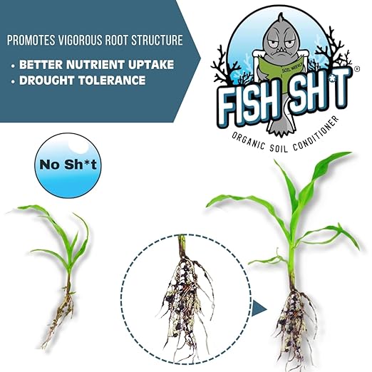 Fish Head Farms Soil Conditioner - Organic Plant Fertilizer for Increased Yield and Flavor - Plant Nutrients for Soil, Hydroponic Farming - Garden Fertilizer - 250 Millimeter with Sticker