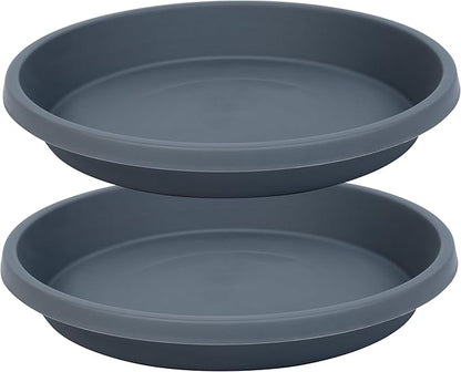 Plant Saucer Round 10 Inch 2 Pack Thickened Plastic Drip Trays for Indoor Plants and Outdoor Pots