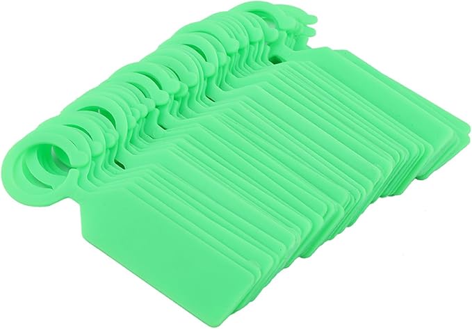 Plastic Plant Labels, 100 Pcs Plant Tags and Labels, Garden Labels Stakes for Hanging Labels for Plant Tree Nursery Seedling Tags Garden Decor(Green)
