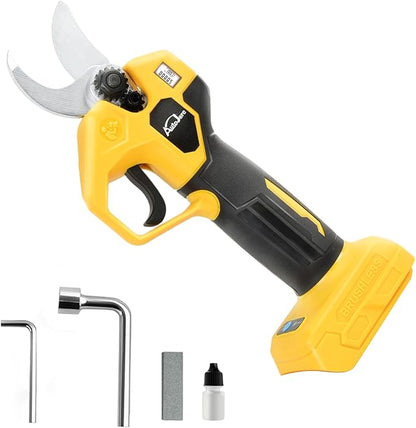 Electric Pruning Shears Compatible with Dewalt 20V Battery Brushless Electric Shears with LCD Display 0.8-1.2 Inch Cutting Diameter for Gardening, Branch, Tree Trimming (NO Battery)