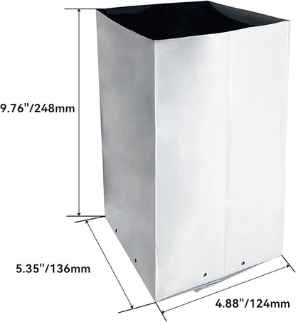 Poly Grow Bag Planters 1 Gallon Grow Bag, 50 Pack Panda Film, Black and White