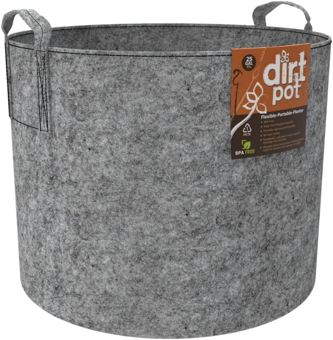Hydrofarm HGDB25 Dirt Pot Flexible Portable Planter, 25 Gallon