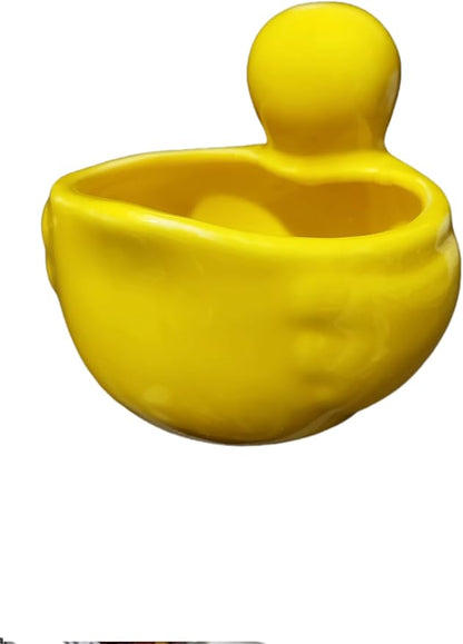 Cute Indoor Cartoon Animal Duck Shaped Ceramic Succulent Cactus Flower Plant Pots Planter with Drainage Hole - Plant Not Included (Medium)