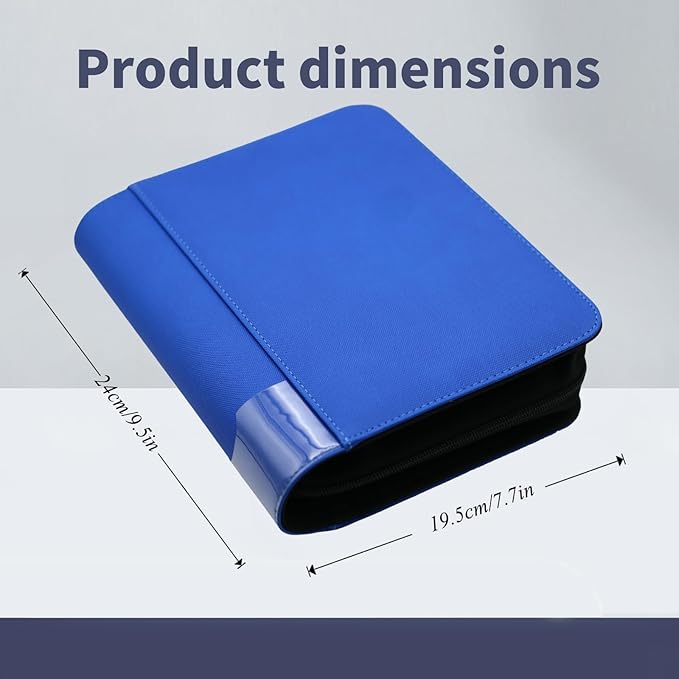 greeting card book organizer,christmas card photo album,birthday card organizer binder,for greeting card box keepsake storage and display,holds 84 cards (blue)