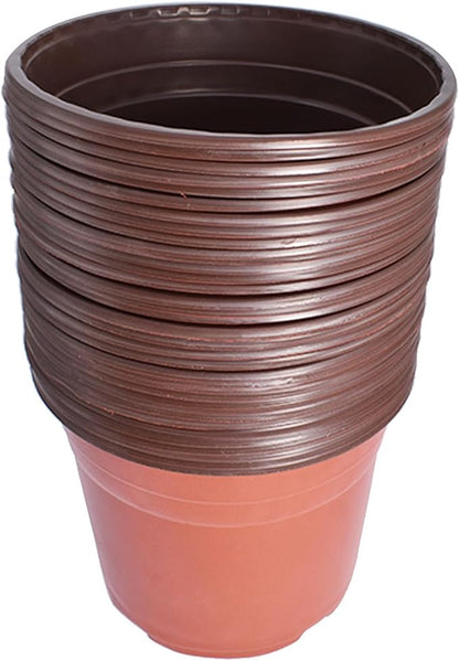 9.5" Seedling Pots Plastic Plant Pots Seedling Cups Nursery Pots Plant Container for Indoor Outdoor Plants Seeds Germination, Seedlings Growing, Succulents Planting 100 Pcs