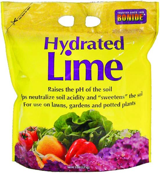 Bonide (BND978) - Hydrated Lime Granules, Garden Lime to Raise Soil pH (5 lb.)