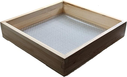 Cedar Garden Sifter - Multi-Purpose Soil Screen Hand Held for Compost, Dirt and Potting Soil (14.96in)