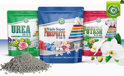 Triple Super Phosphate 0-46-0 Fertilizer Made in USA - TSP Phosphorus Plant Food for Indoor/Outdoor Plants, Flower Gardens, Fruit and Vegetable Gardens, Holistic Herbs, Trees and More!