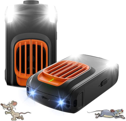 Effective Ultrasonic Rodent Repellent for underhood car Engines, for House, Garage, Kitchen, Attic, 2 Pack Rodent Mice Rat Repellent Plug in Electronic Rat Pest Deterrent with 4 Strobe Lights,