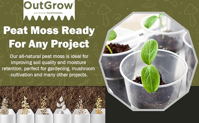 1 Cubic Foot of 100% All Natural Peat Moss | No Additives | 30 Quarts