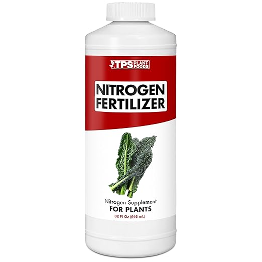 TPS NUTRIENTS Nitrogen for Plants, Tri-Source N Nitrogen for Lush Green Growth, Liquid Plant Fertilizer, 32 oz (1 Quart)