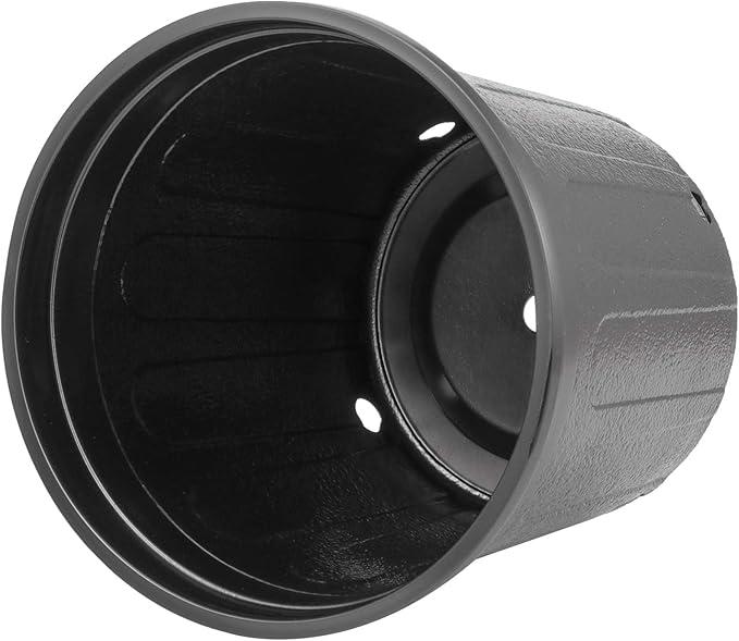 KEILEOHO 25 Pack Plastic Plant Nursery Pots, 1 Gallon Plants Pots with Drainage Holes, Flower Plant Container for Cuttings, Seedling, Flower, Vegetable, Succulent, Black