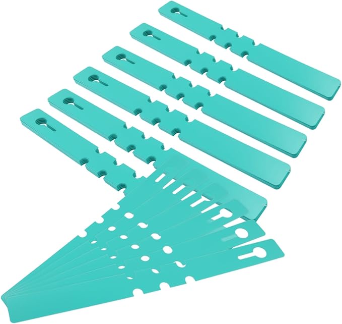 120 PCS Adjustable Plastic Plant Tree Tags - Waterproof Wrap Around Labels, Reusable Garden Markers(Green)