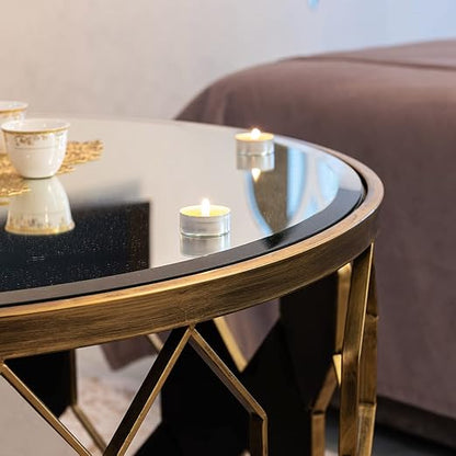 Custom Cut Glass 1/2" Thick - Clear Tempered Glass Cut to Size - Round Replacement Glass for Dining Tables, Tabletops with Bevel Edge by Fab Glass and Mirror