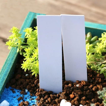 KINGLAKE Large Plant Labels,Plastic Plant Tags 7.8 Inch,100 Pcs Nursery Garden Labels Plants Markers for Outdoor Garden Waterproof,Plants Name Tags White with Marking Pen