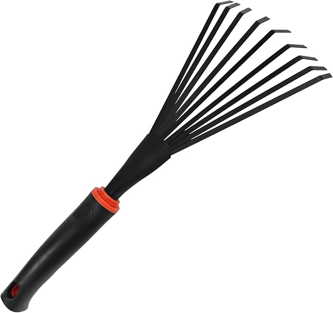 Small Hand Rakes, Garden Stainless Steel Hand Rake Soil Tiller, Garden Sweep Yard Flower Beds Tool