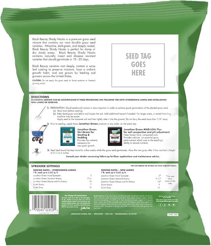 Jonathan Green (11959) Black Beauty Shady Nooks Grass Seed - Cool Season Lawn Seed (7 lb)