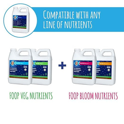 FOOP Sweetener: Organic Terpene Enhancer for Plants | Creates an Explosion of Trichomes | Contains 8 Organic Sugars | Works with All Growing Media and Nutrient Lines (32oz, 2 Pack)