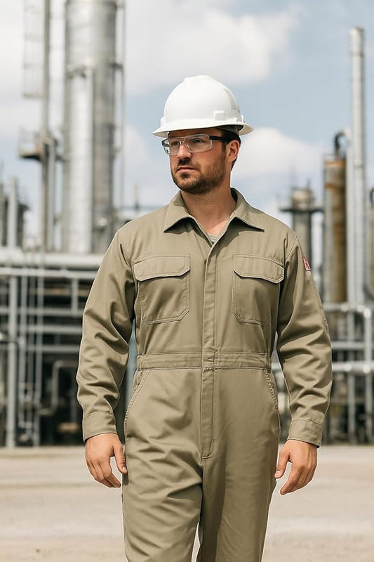 Just In Trend Mens Flame Resistant FR Coverall with multiple options