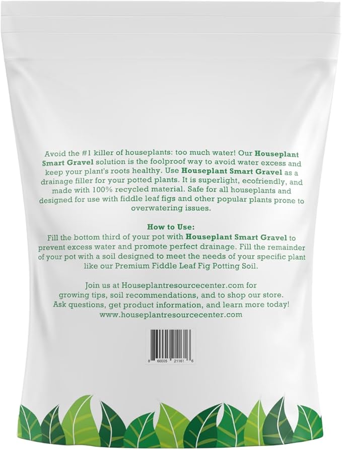 Houseplant Smart Gravel – Improve Drainage, Prevent Overwatering & Root Rot, Support Strong Roots | Eco-Friendly & Reusable Drainage Rocks for Potted Plants | Sustainably Recycled Ocean Plastic | 32oz