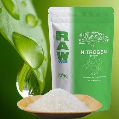 RAW Nitrogen 25lb - Plant Nutrient for Deficiency Treatment and Enhanced Growth in Vegetative Stage - Indoor, Outdoor, Hydroponic Use